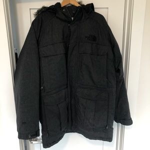 The North Face Grey Down Parka